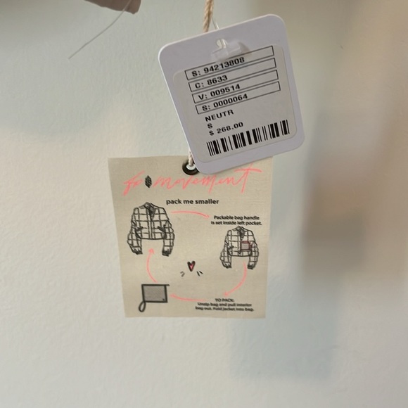 Free People Scrap Repurposed Pippa Packable Puffer Size Small NWT - Picture 10 of 17